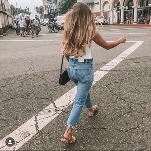 Re/Done Ankle Crop Levi Jeans